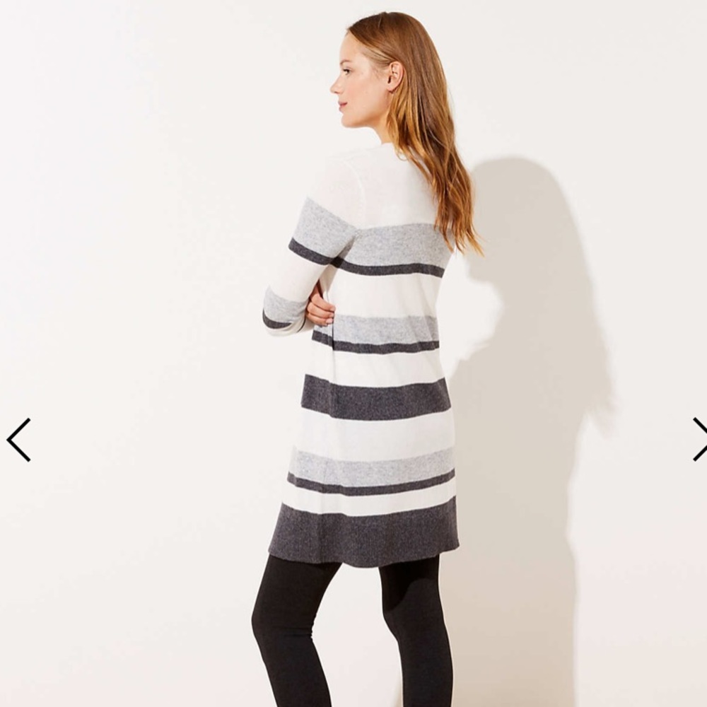 Loft Striped Open Cardigan - XS - Picture 2 of 7